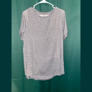 ATHLETIC WORKS activewear womens size XL grey with white stripes